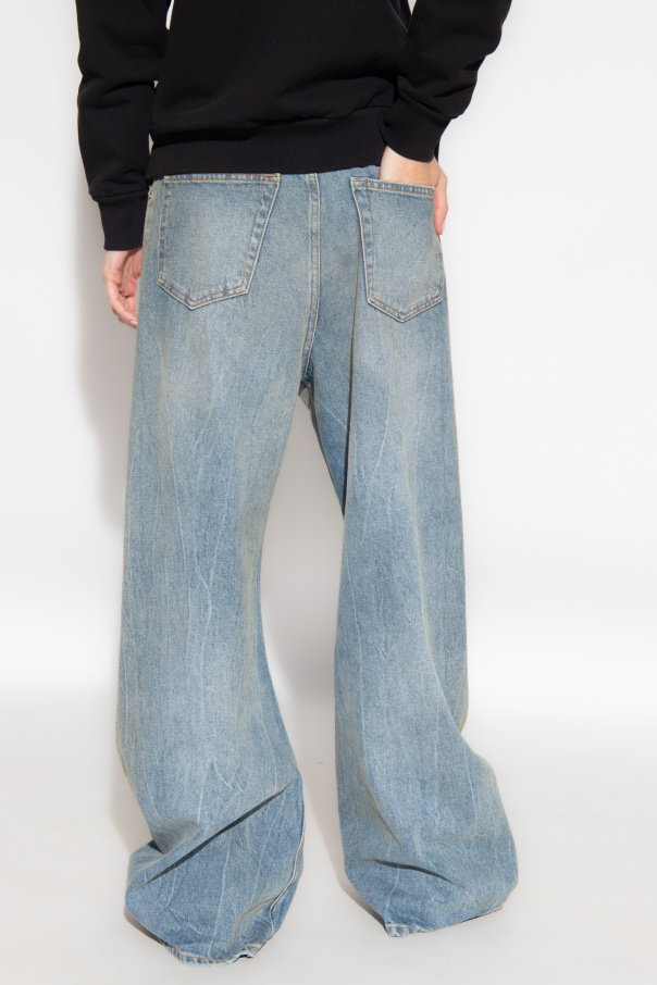 MM6 Blue Pintuck Flared Jeans メゾンマルジェラ 4.jpg